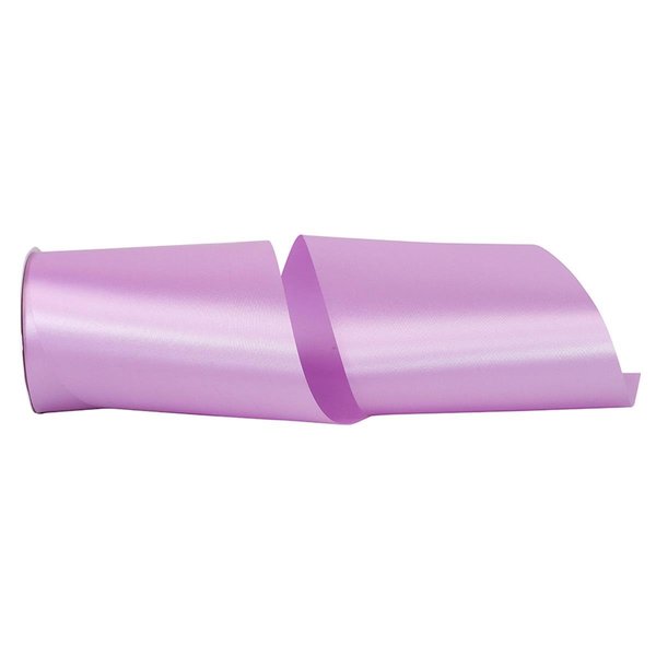 Reliant Ribbon 6 in. 50 Yards Single Face Satin Allure Ribbon, Purple Haze 4700-286-25K